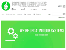 Tablet Screenshot of certifiedusedphones.com